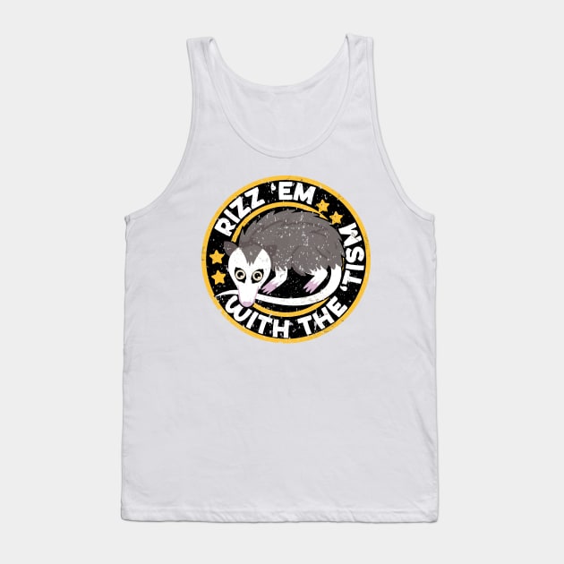 Autism Rizz Em With The Tism Autistic Possum Tank Top by LEGO